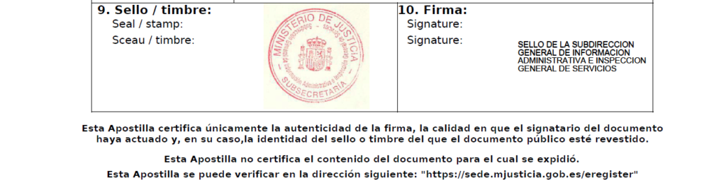 apostilla de la haya