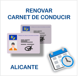 renovar carnet conducir ALICANTE