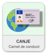 canje carnet conducir
